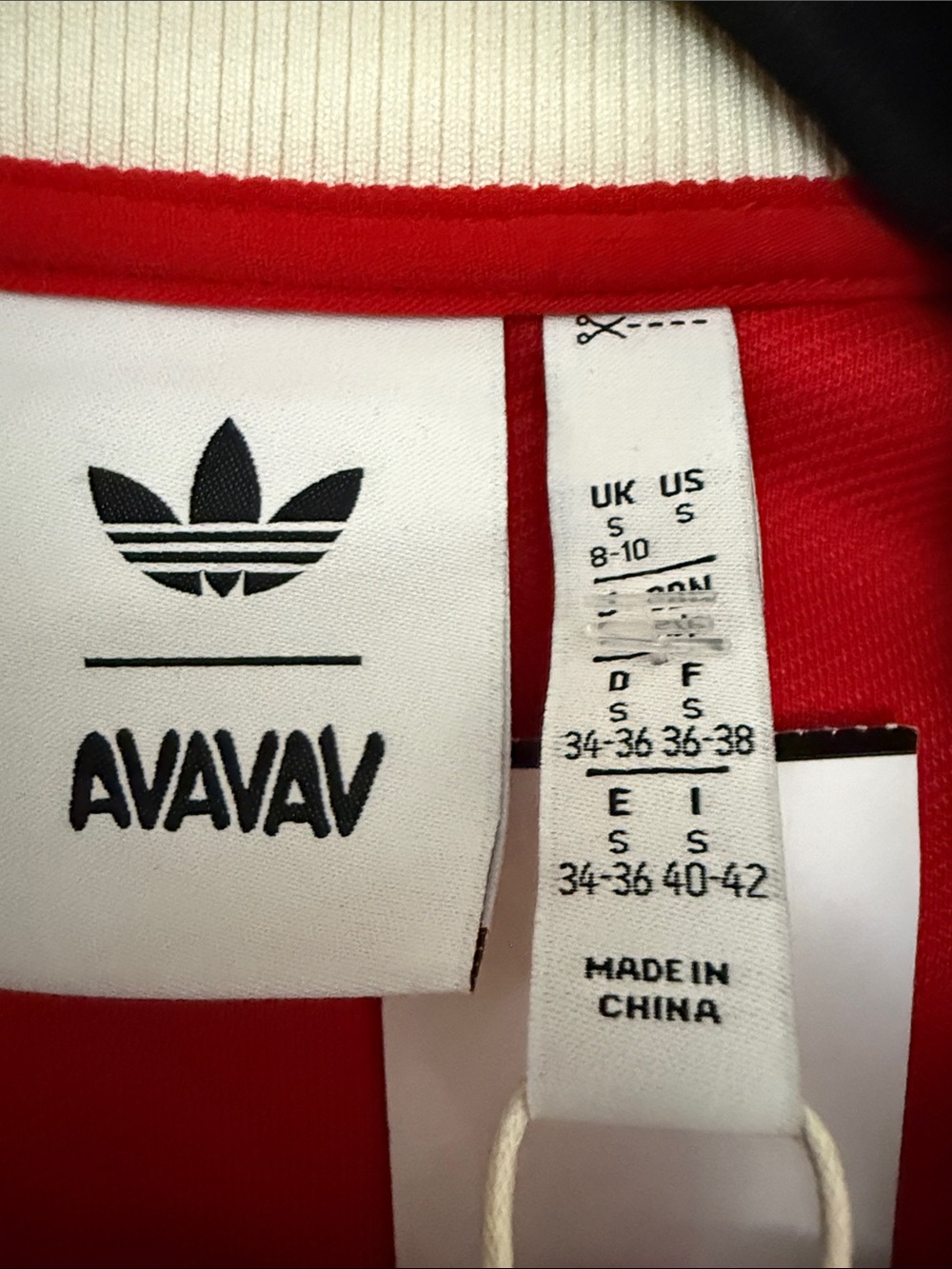 NWT adidas Originals Avavav Red Cropped Track jacket pants coord set RARE - Picture 15 of 16